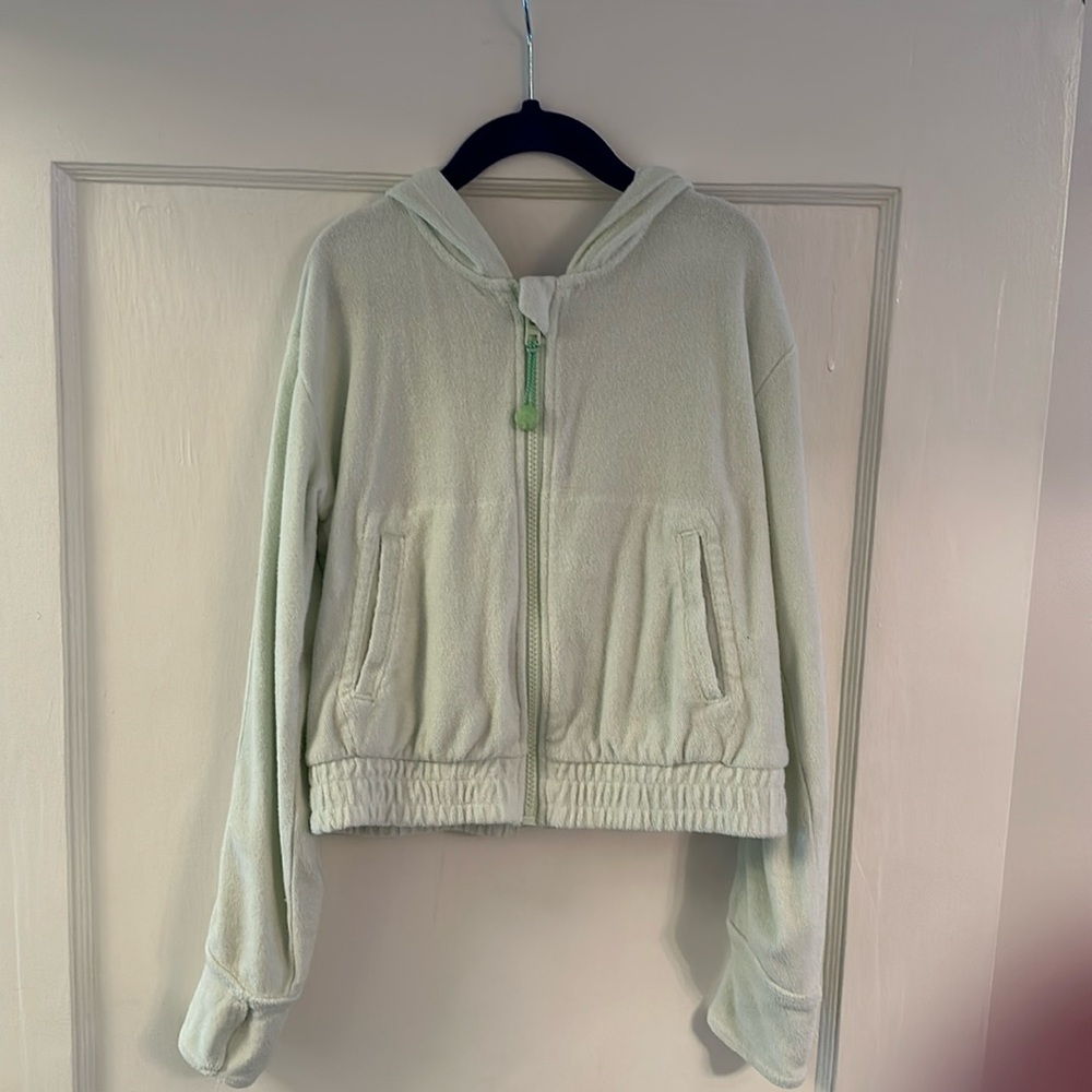 Athleta Girl Terry Zip Up Hoodie Size M